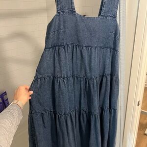 Anthropologie Blue Denim Dress